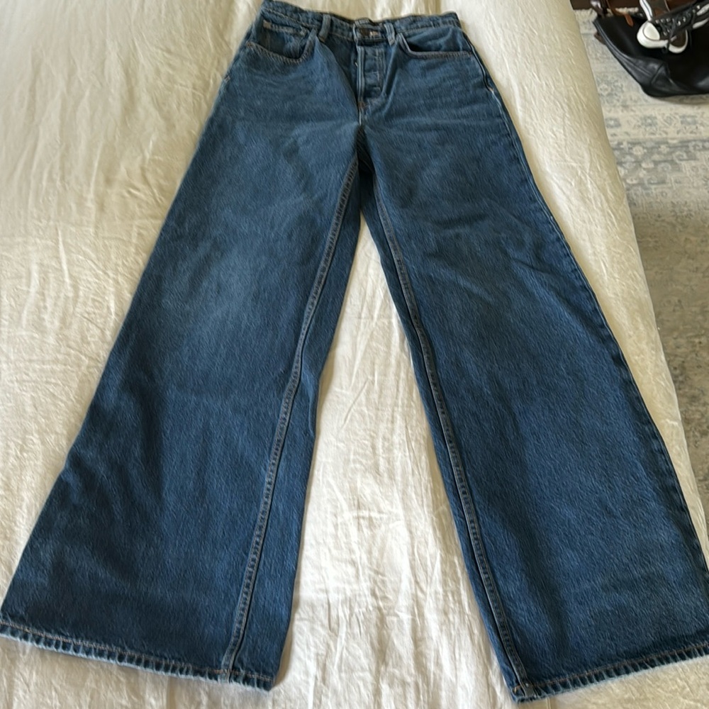 Never worn Hudson Nora high waist wide leg jeans